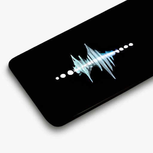 Màn hình điện thoại hiển thị sóng nhạc được tạo trên CapCut